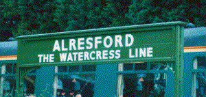 Alresford Station nameboard