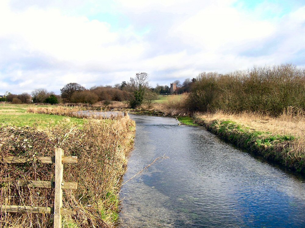 From the bridge over the Candover stream.